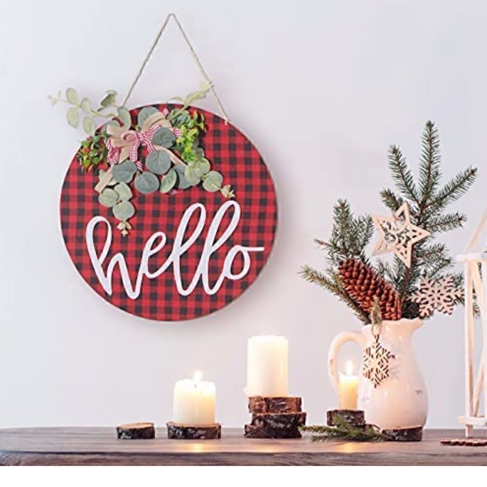 Super Holiday Welcoming Wreath NWT
